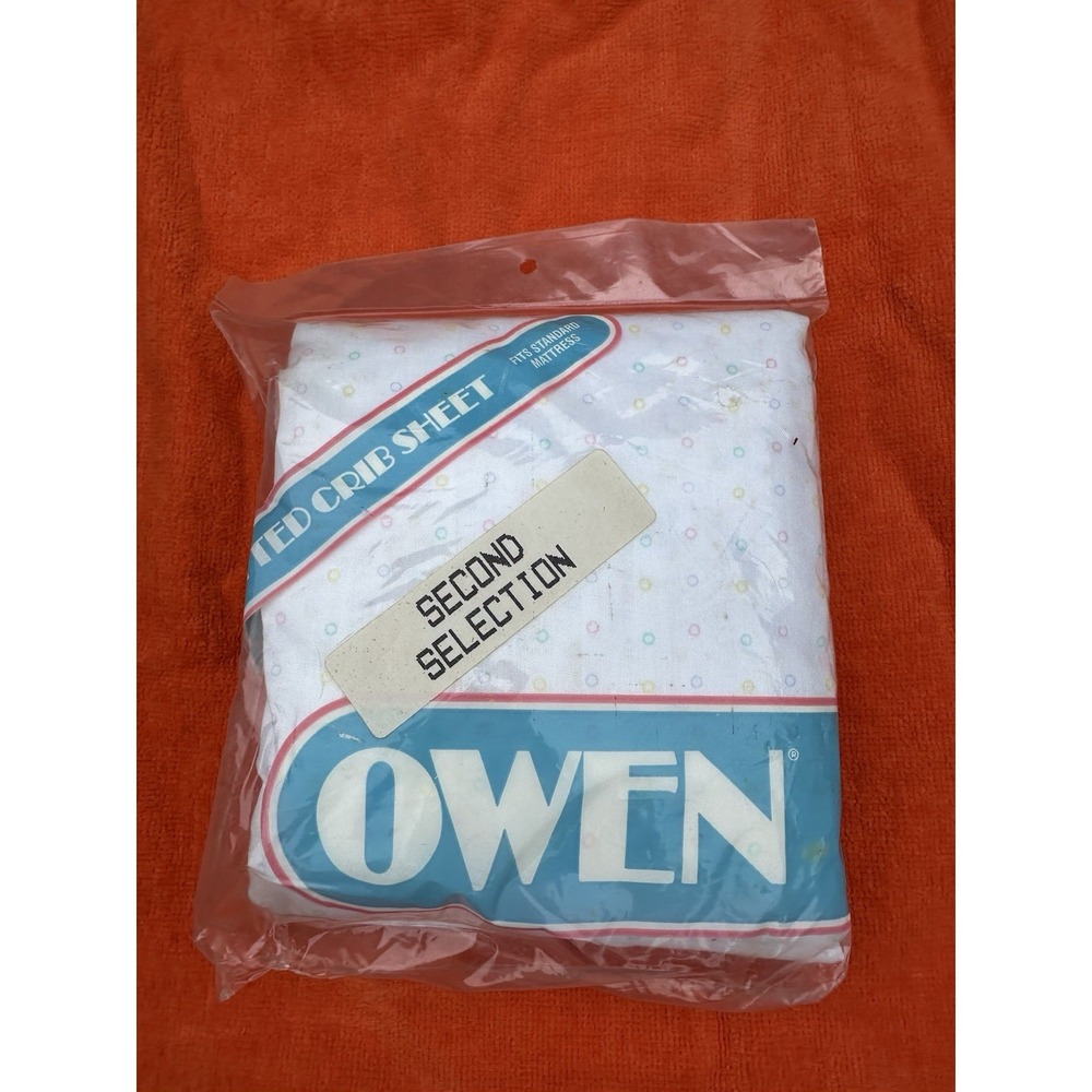New Owen Fitted Crib Sheet Nursery Cotton Riegel Made in USA